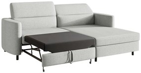 Sarokkanapé Buchu (J) (bézs szürke + fekete). 1099803