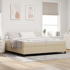 Boxspring Ágy Világos Zöld Szürke 200x200 cm Corduroy Szövet