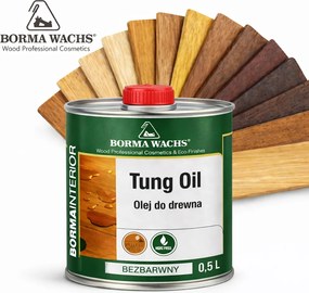 Tungolaj 500ml fa impregnálószer 100% természetes Színezett Borma Wachs