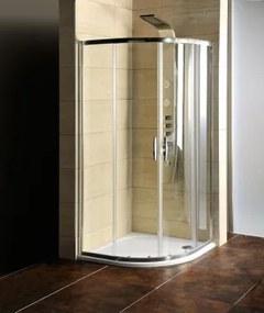 G. Sigma íves zuhanykabin zuhanytálcával, átlátszó üveggel 90x90 cm