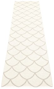 Krémszínű kültéri-beltéri futószőnyeg 70x300 cm Kotte Linen – Pappelina