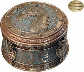 Sárkányos Kincstartó Doboz, Sárkány Mintával, Eredeti Ajándék, Kollekció