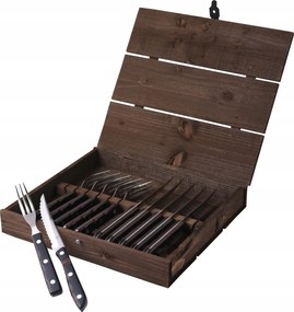 Gense Old Farmer Steak evőeszköz 12 El. Fa Barna
