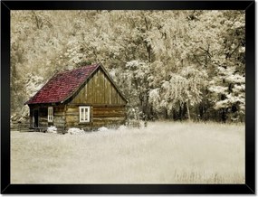 Poszterek keretben 40x30 Rönkház Bale