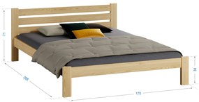 Fenyő ágy 160x200 Ajza fenyő