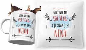 Nina párna ajándék bögre szett fényképes nyomtatással
