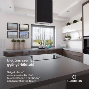 Klarstein Structura, páraelszívó, elszívás/keringetés, 641 m³/ó, A energiahatékonysági osztály, LED, fekete