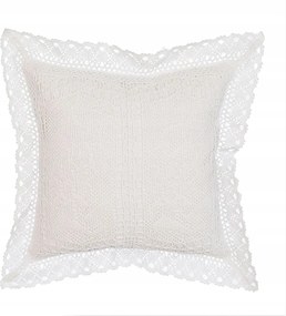 Iness Áttört párnahuzat, szélesség 40 x magasság 40cm, fehér