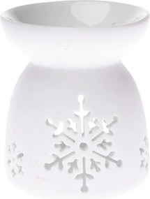 Fehér porcelán aromalámpa, 9 cm - Dakls