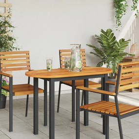 Asztallap 100x50x2.2 cm Ovális Tömör Fa Akác