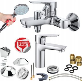 Kádtöltő csaptelep mosdó csaptelep fali forgatható kapcsolóval