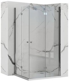 Rea - FOLD N2 összecsukható zuhanykabin 70 x 70 cm, átlátszó üveg, REA-K1950
