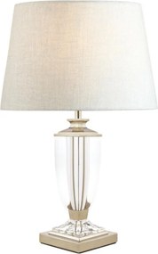 LAURA ASHLEY 3688772-Q CARSON Kristály Asztali lámpa Fehér, Polírozott nikkel B22 IP20