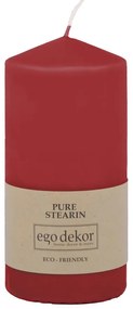 Top piros gyertya, égési idő 30 óra - Rustic candles by Ego dekor