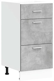 “Lyon” Alsószekrény betonszürke Gépi forgácsolt fa