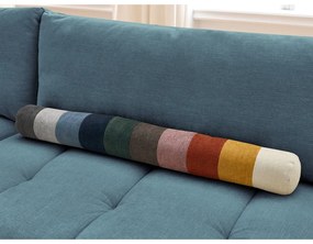 Kék kinyitható-tárolóhelyes sarokkanapé (bal oldali-L alakú) Fuji – Bobochic Paris