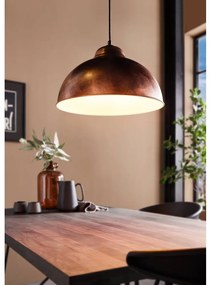 Bronzszínű függőlámpa fém búrával ø 37 cm TRURO 2 – EGLO