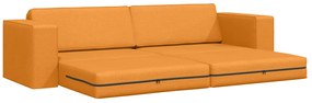 Faliszófa Ágy 2-az-1 Sötét Sárga 245x150x60.5 cm Szövet