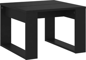 vidaXL fekete szerelt fa kisasztal 50 x 50 x 35 cm
