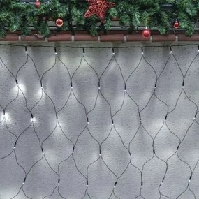 LED Karácsonyi kültéri lánc 160xLED/2x1,5m IP44 hideg fehér