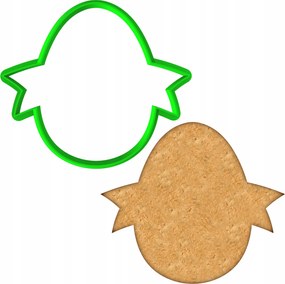 Húsvéti Forma Mézeskalács lyukasztó Húsvéti Tojás 8cm