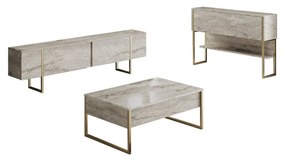 Nappali fal Luna set (travertin + arany) . 1102332
