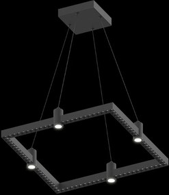 Altavola Design Diamante függőlámpa 5x36 W fekete LA117/P1_67_black