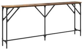 Konzolasztal Régi fa 180x23x75 cm Működő Fa