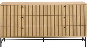 OLIVIA fiókos komód, tölgy