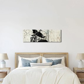 Kép - Slon nad zemou (órával) (90x30 cm)