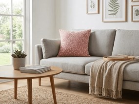 Kétoldalas párnahuzat DUO SENSE DAISELLE 45x45 cm mikroplüss/flanel, rózsaszín