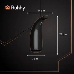 Érintés nélküli szappanadagoló - Ruhhy - fekete