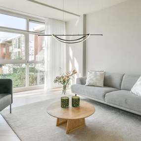 LED Csillár zsinóron AMBAR LED/35W/230V fekete