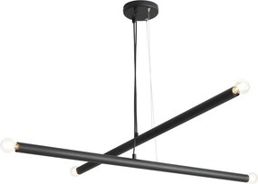 ALDEX 1072L1 TUBO Modern Led Függesztett Lámpa Fekete E14 IP20