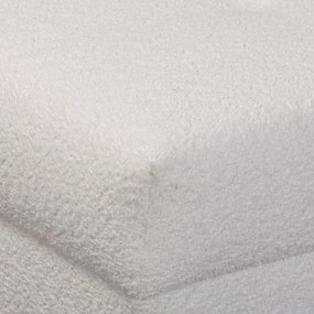 Fehér buklé puff Ariella – Ropez