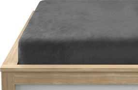 Mikroplüss lepedő SOFT 140x200 cm sötétszürke