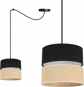 Mennyezeti Lámpa Függeszték Csillár Szimpla Lámpabúra 20 CM Fekete Pók