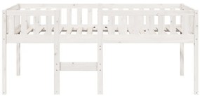 fehér tömör fenyőfa gyerekágy matrac nélkül 75 x 190 cm