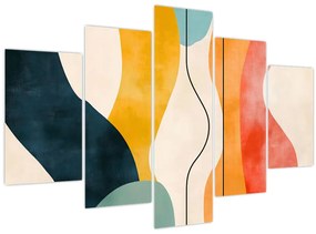 Kép - Minimalista színes illusztráció II. (150x105 cm)