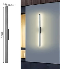 Brilagi - LED kültéri fali lámpatest LINEO LED/24W/230V 4000K IP65 antracit