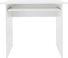 PC asztal, fehér, VERNER NEW