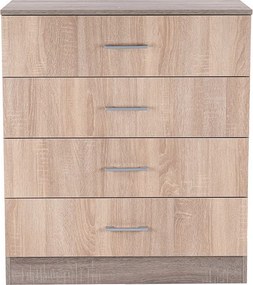 Miami komód 4 fiókos 80x92 cm sonoma tölgy-yorki tölgy