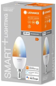 LED lámpa , égő , E14 , 4.9W , CCT , dimmelhető , LEDVANCE Smart+ WIFI
