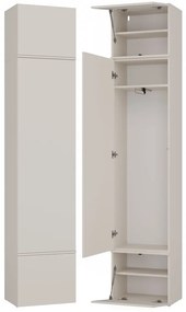 Aldabra HAGA I (1 szekrény) gardróbszekrény, 50x238x35 cm, kasmír