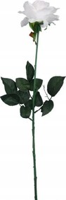 Mesterséges Szimpla Rózsa Fehér Templom Kompozíció Dekoráció 70 cm