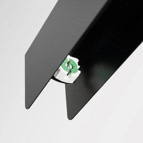 Fekete fém LED függőlámpa Nebula – Sollux