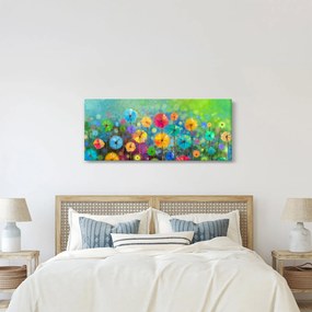 Kép - Absztrakt virágok (120x50 cm)