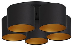 Fali lámpa ARDEN 5xE27/60W/230V fekete/arany