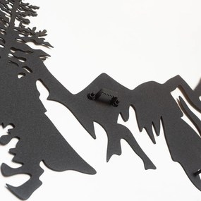 Mountains fém fali dekoráció, 17×69 cm