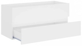 fehér szerelt fa mosdószekrény 100 x 38,5 x 45 cm